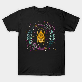 Golden Cosmos Beetle T-Shirt